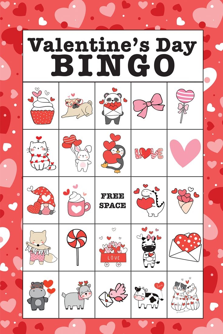 Free Valentine Bingo Free Valentine Bingo Cards 40 Unique Cards