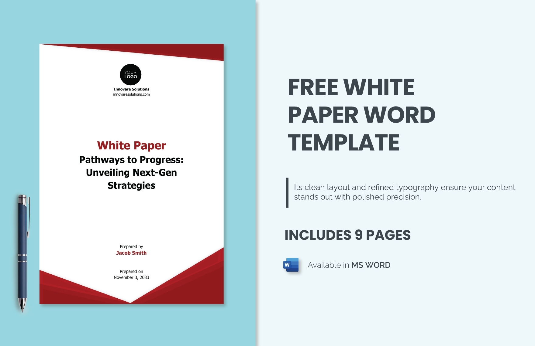 Free White Paper Templates In Word To Download Free White Paper Templates In Word To Download