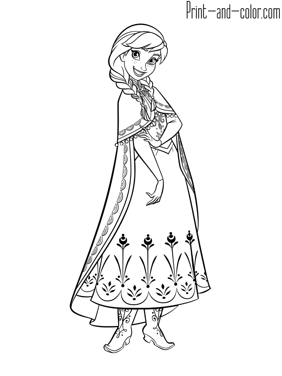 Frozen Coloring Pages Print And Color