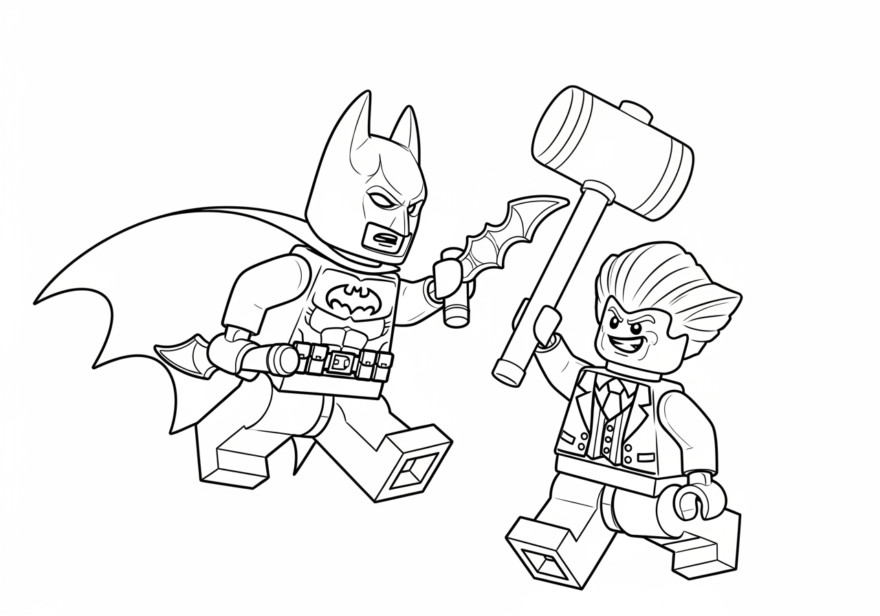 Fun And Creative Batman Lego Coloring Page Diy magazine