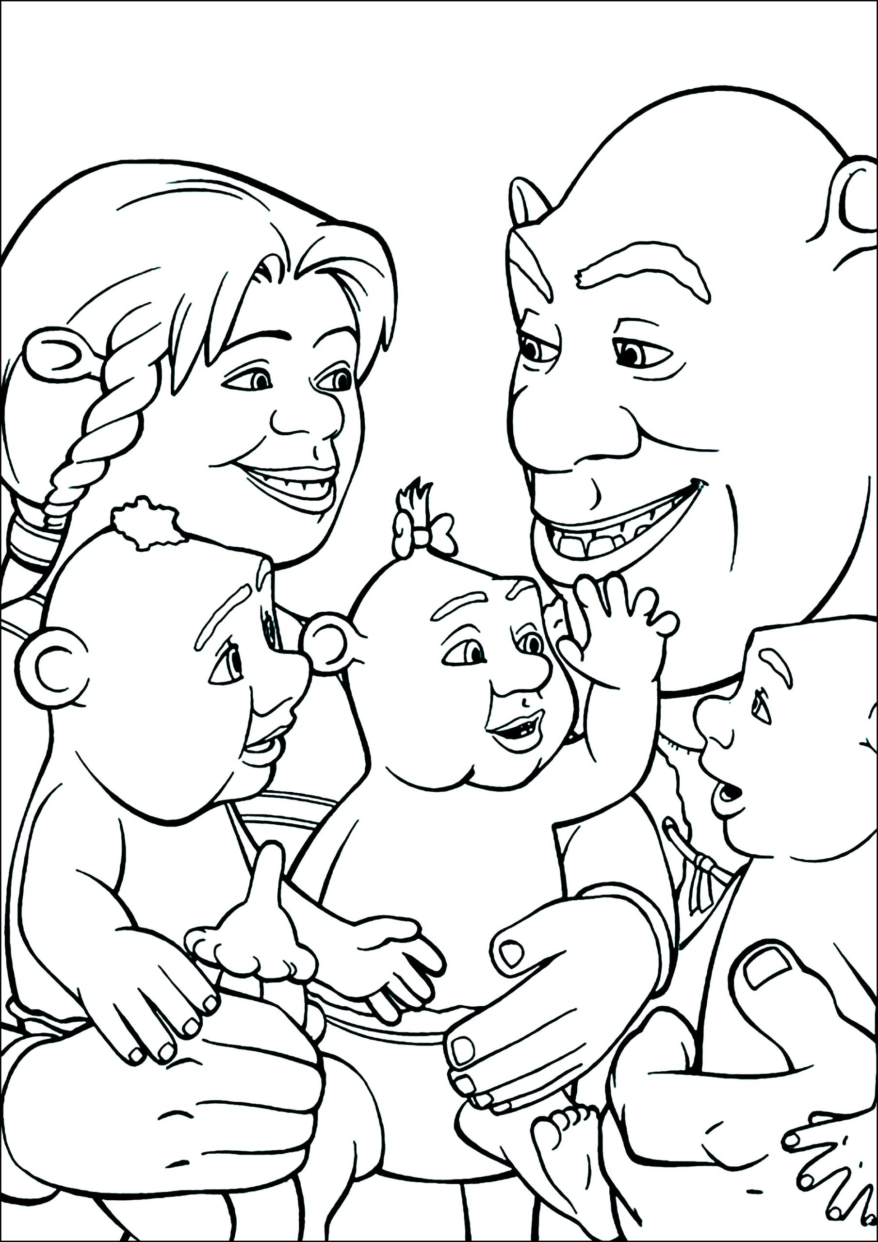 Fun Free Shrek Coloring Pages For Kids Shrek Coloring Pages