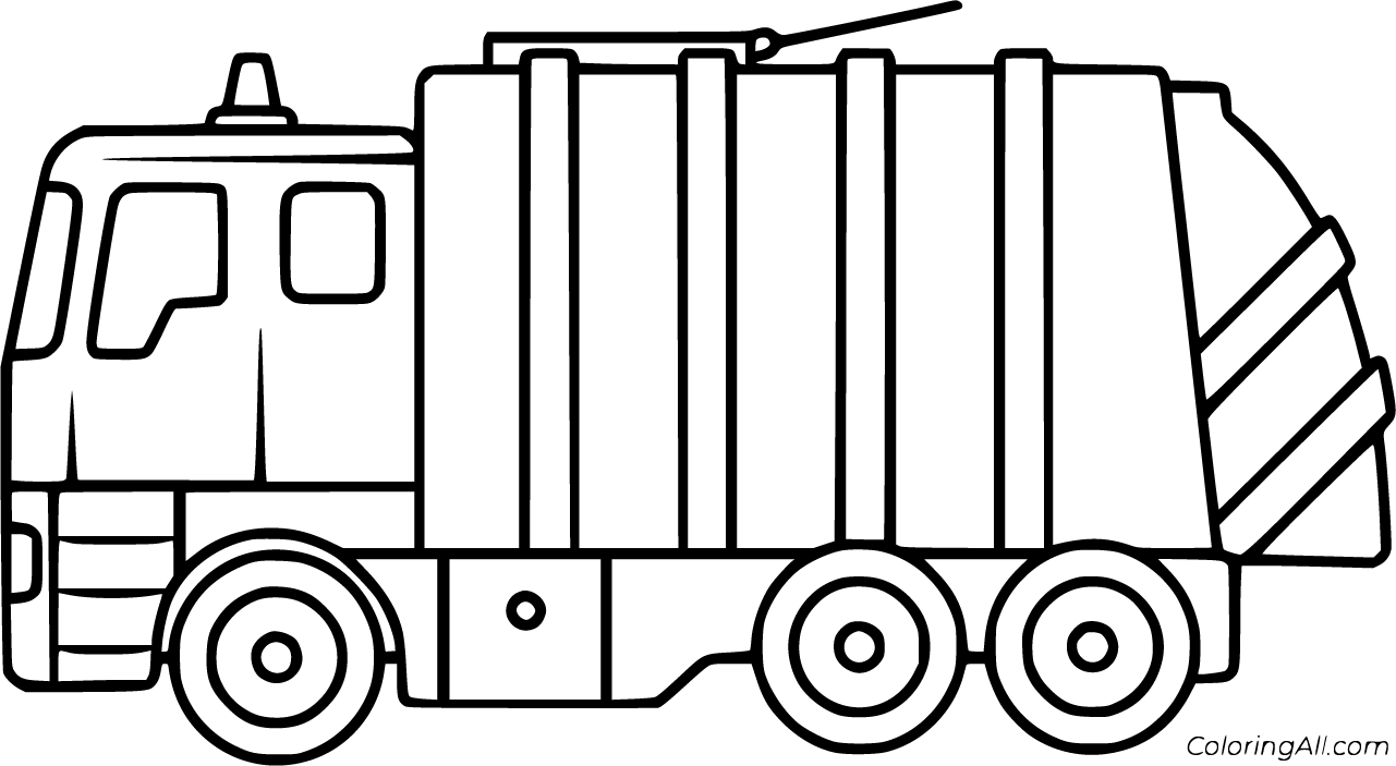 Garbage Truck Coloring Pages 21 Free Printables ColoringAll