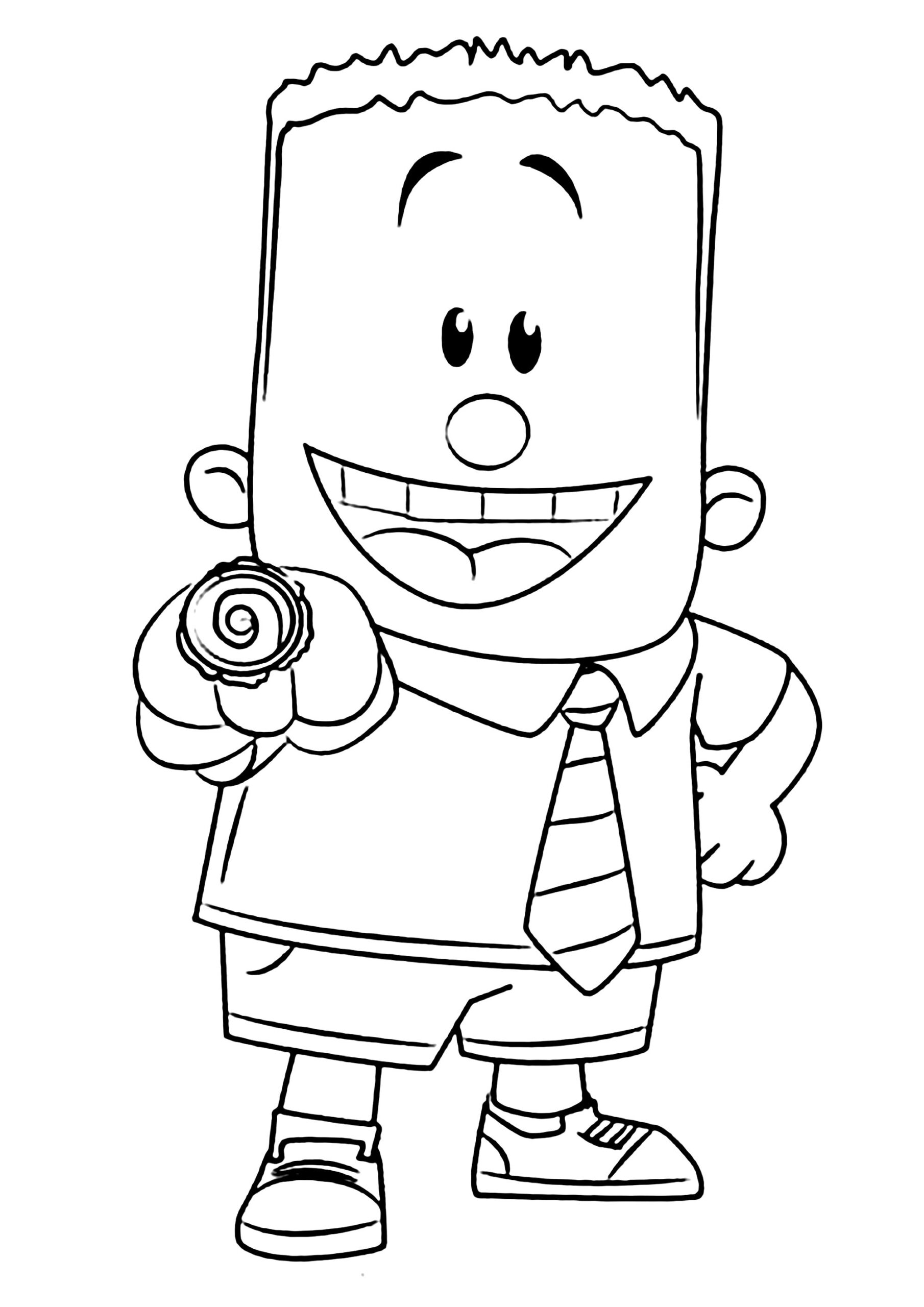 captain underpants pictures to color