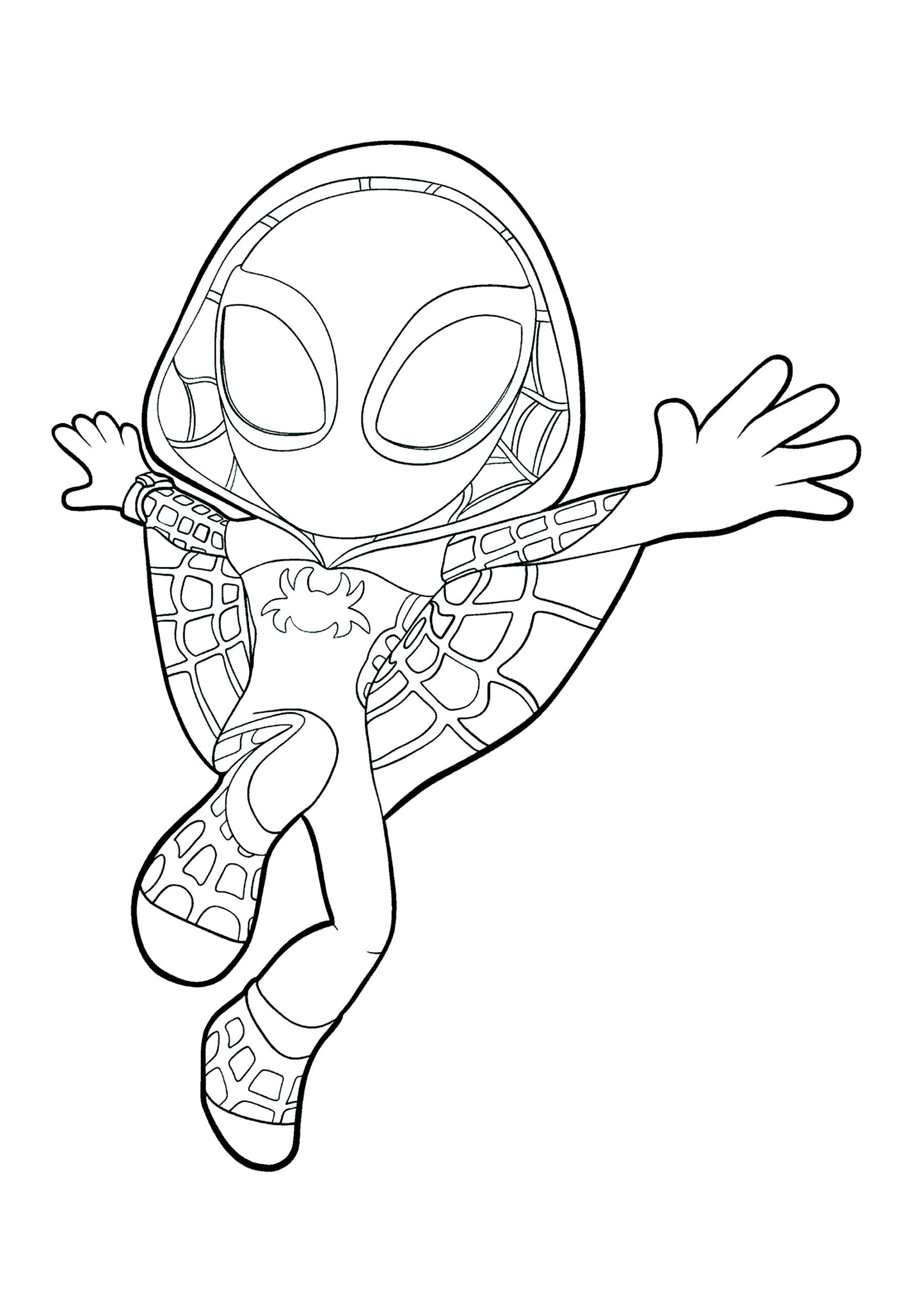 printable colouring pages spiderman