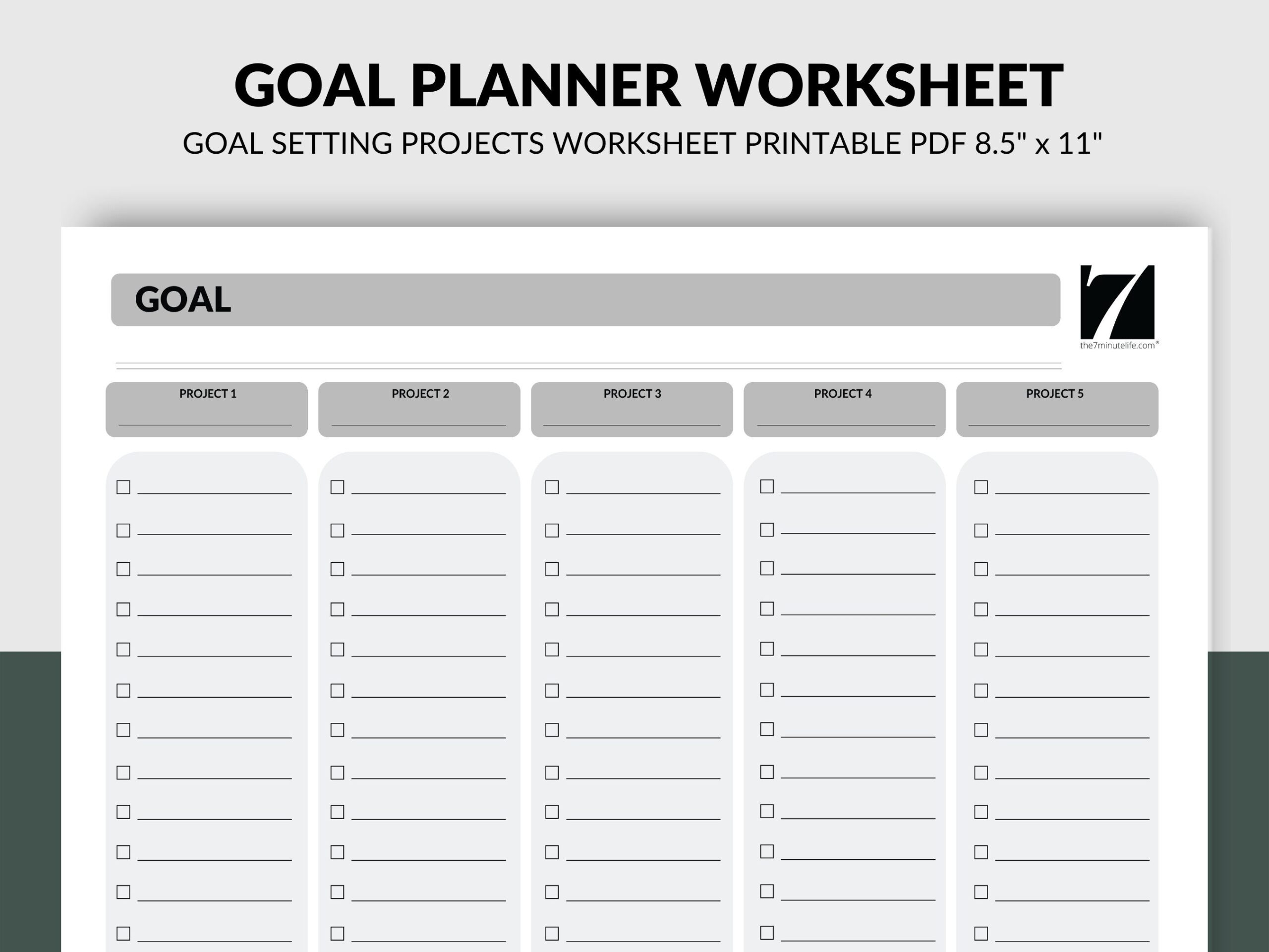 pdf printable goal sheets