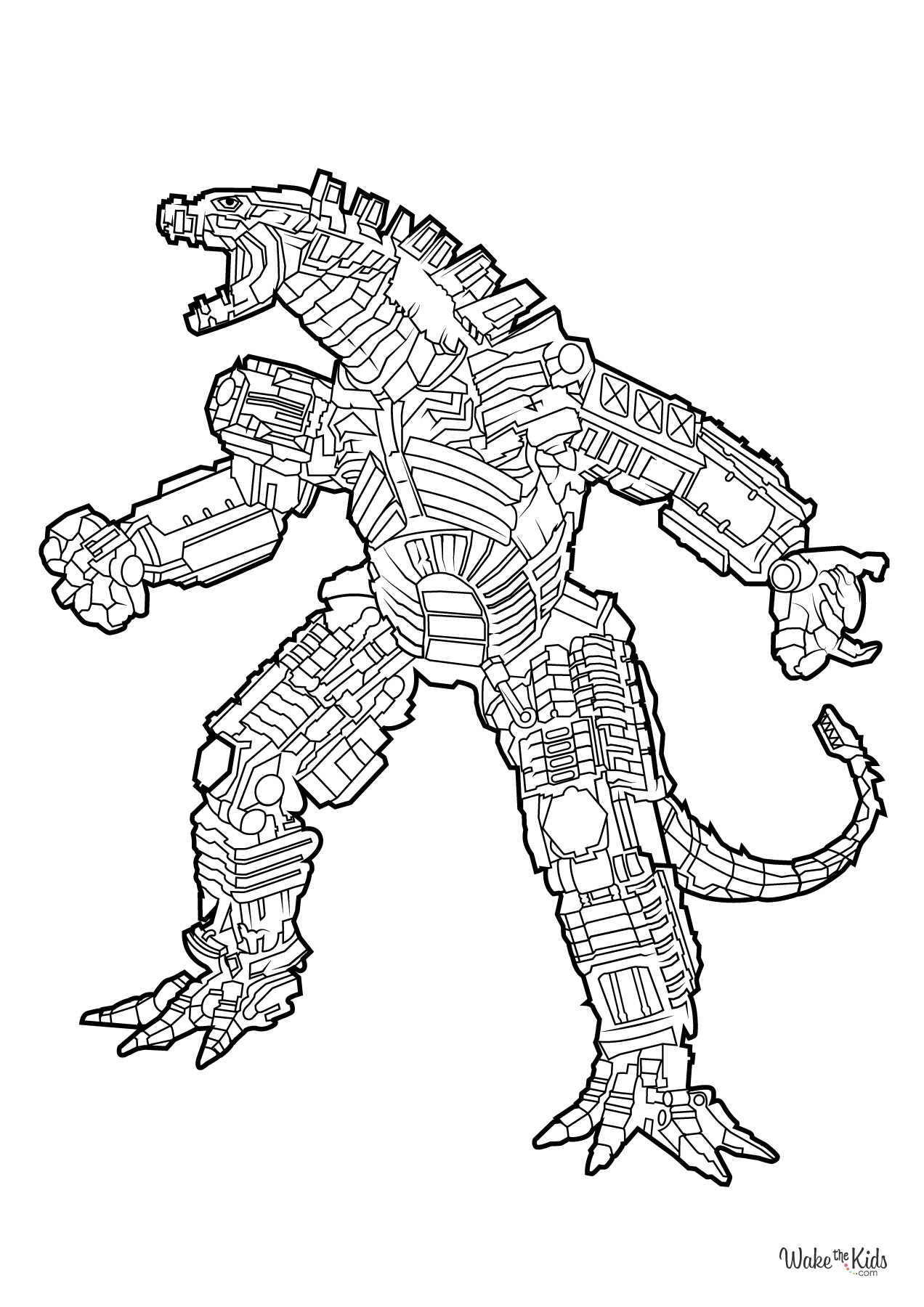 Godzilla Coloring Pages Free Printable PDFs WakeTheKids