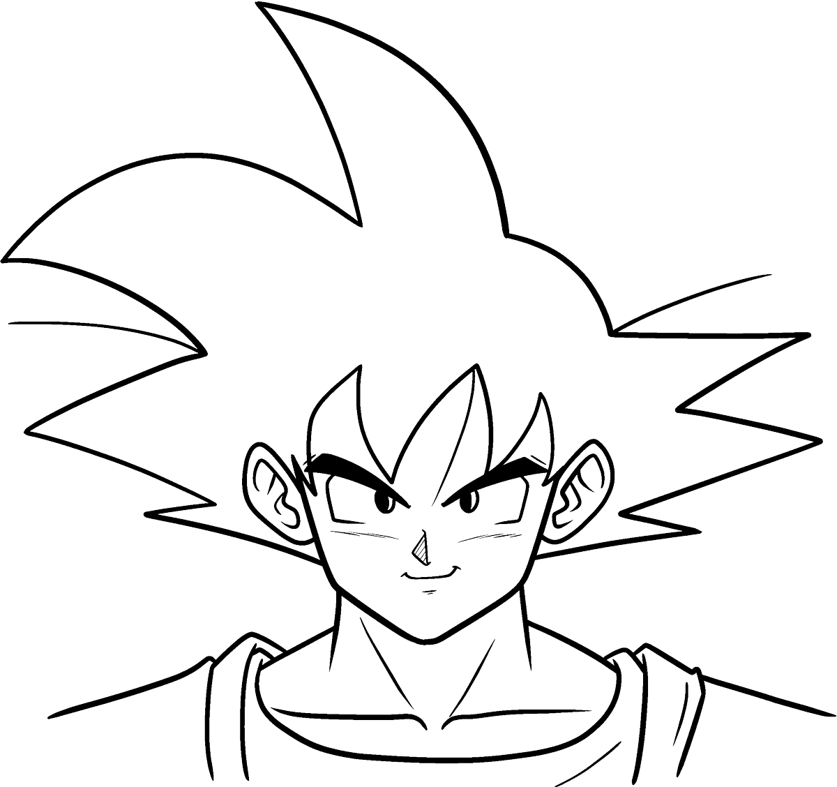dragon ball z coloring pages goku super saiyan