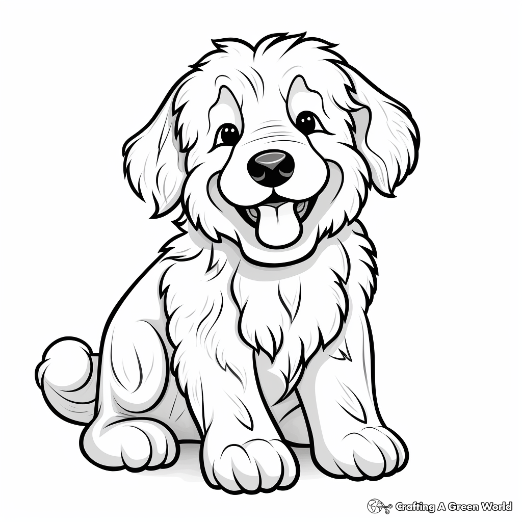 Golden Doodle Coloring Pages Free Printable 