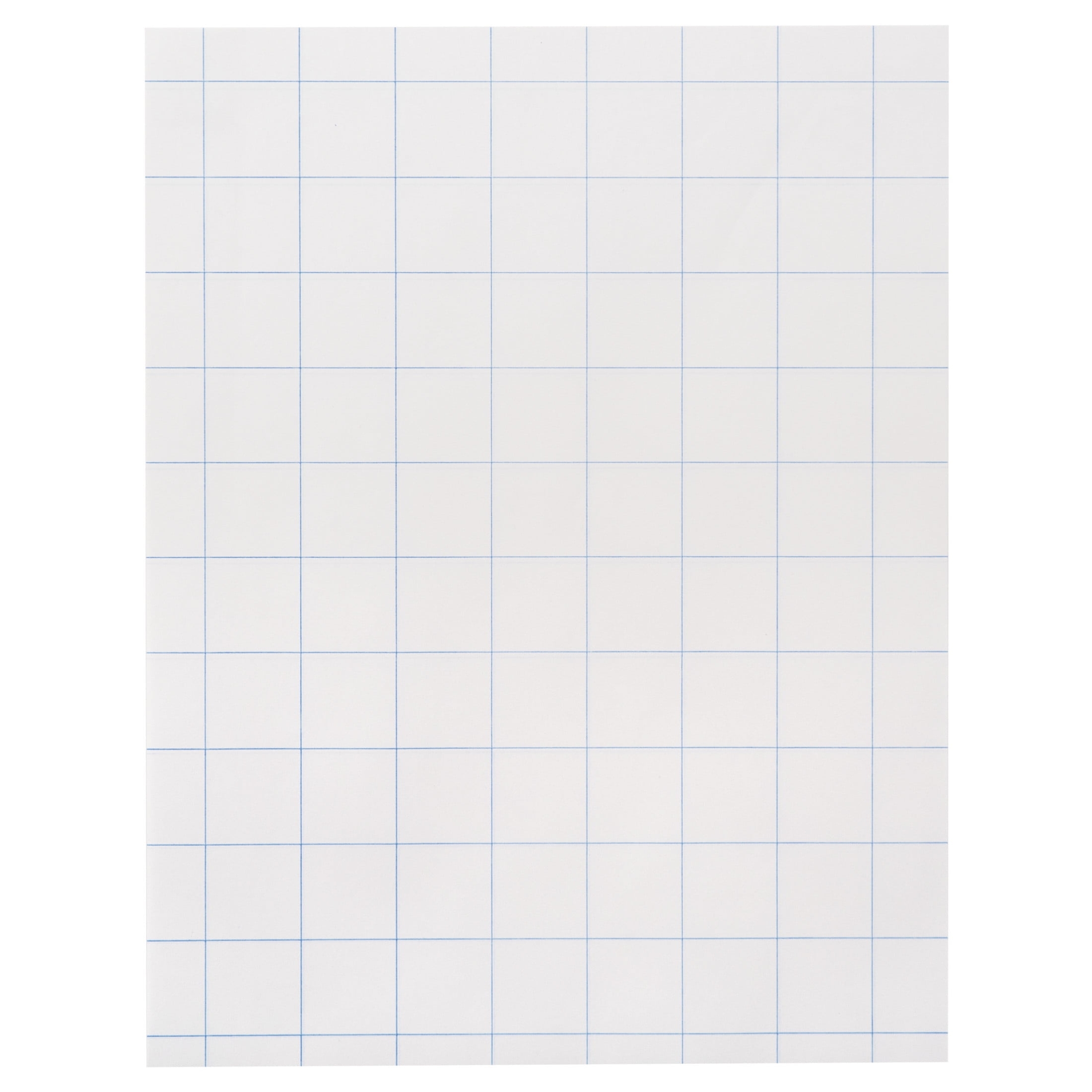 Graph Paper 1 Inch Rule 9 X 12 Inches White 500 Sheets Walmart