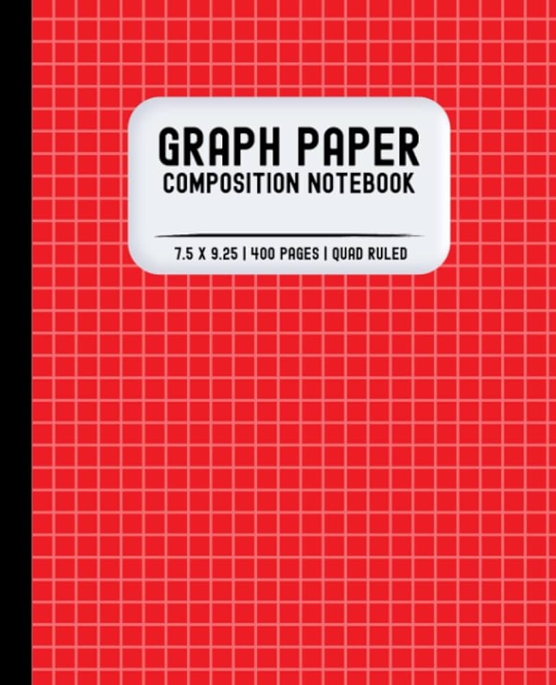 Graph Paper Composition Notebook 400 Pages Graphing Grid Paper For Math Science Engineering Accounting Students 5x5 Square Ruled 7 5 X 9 25 In Red Mathematics Malone 9798437727874 Amazon Books Graph Paper Composition Notebook 400 Pages Graphing Grid Paper For Math Science Engineering Accounting Students 5x5 Square Ruled 7 5 X 9 25 In Red Mathematics Malone 9798437727874 Amazon Books