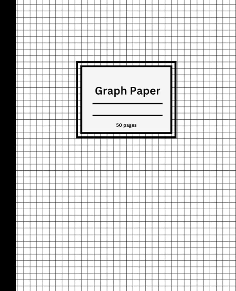composition book with graph paper