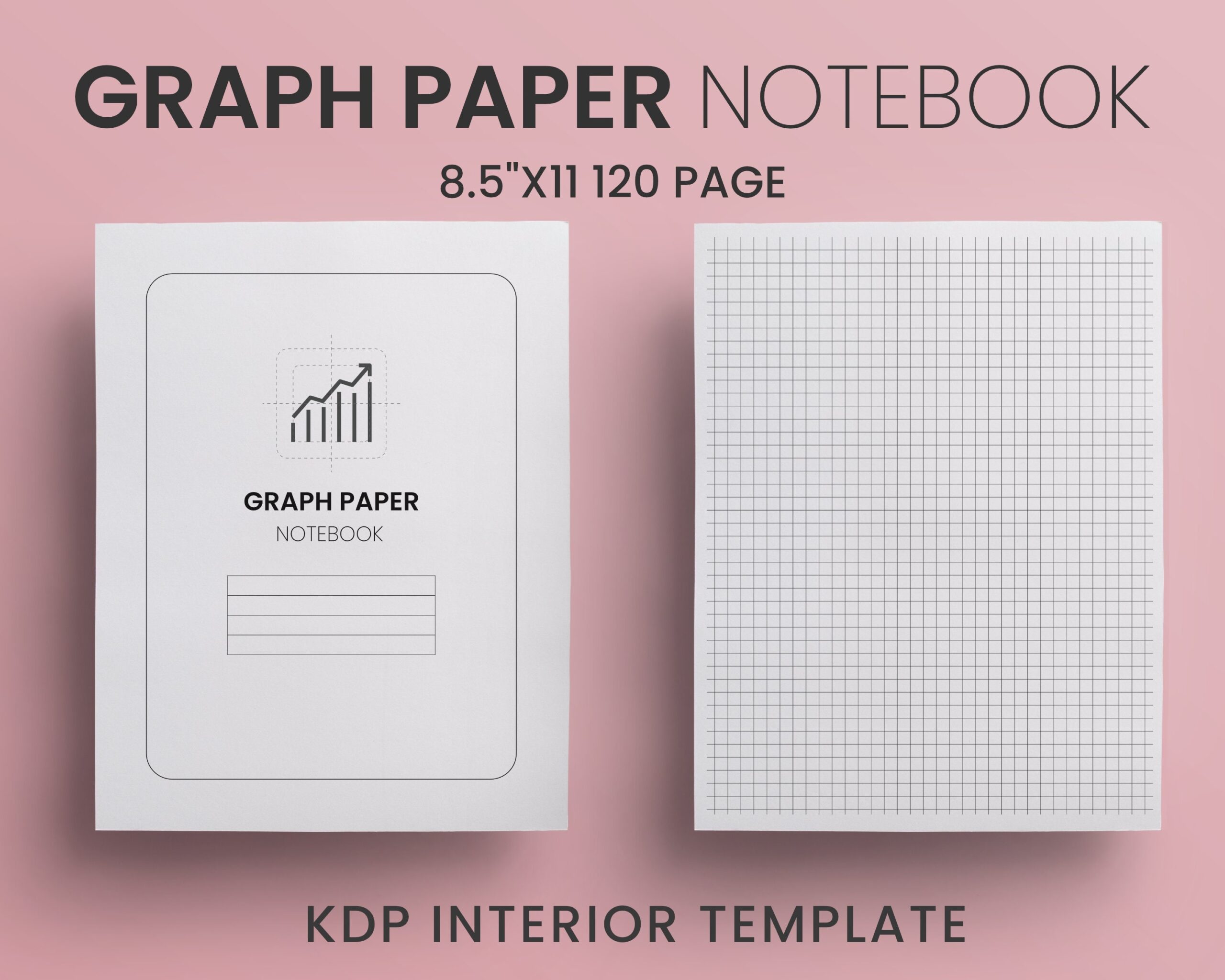 Graph Paper Notebook Template 8 5x11 In 120 Pages PDF Etsy Graph Paper Notebook Template 8 5x11 In 120 Pages PDF Etsy