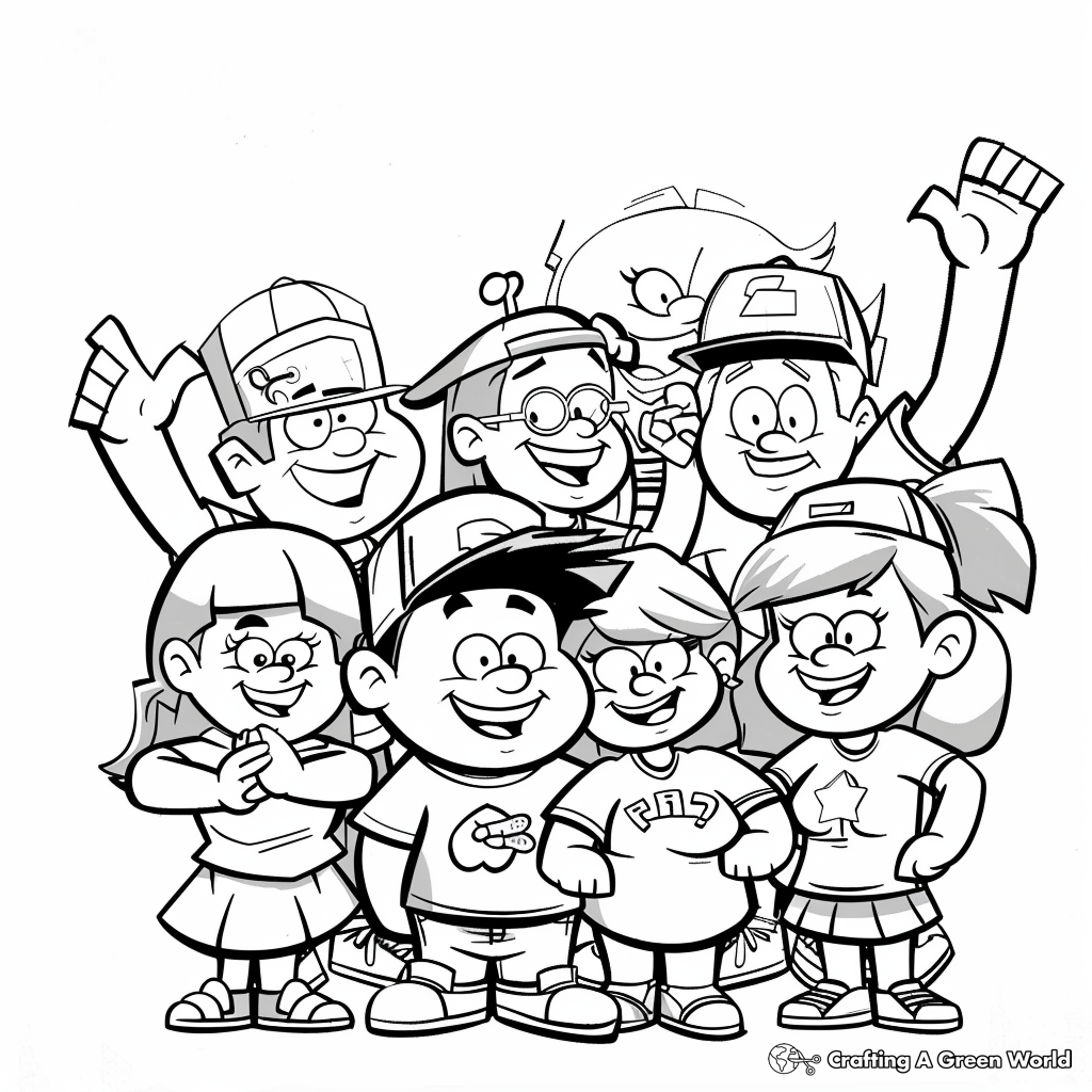 gravity falls color pages