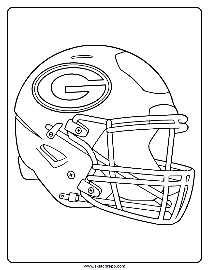 Green Bay Packers Coloring Pages Sketch Repo