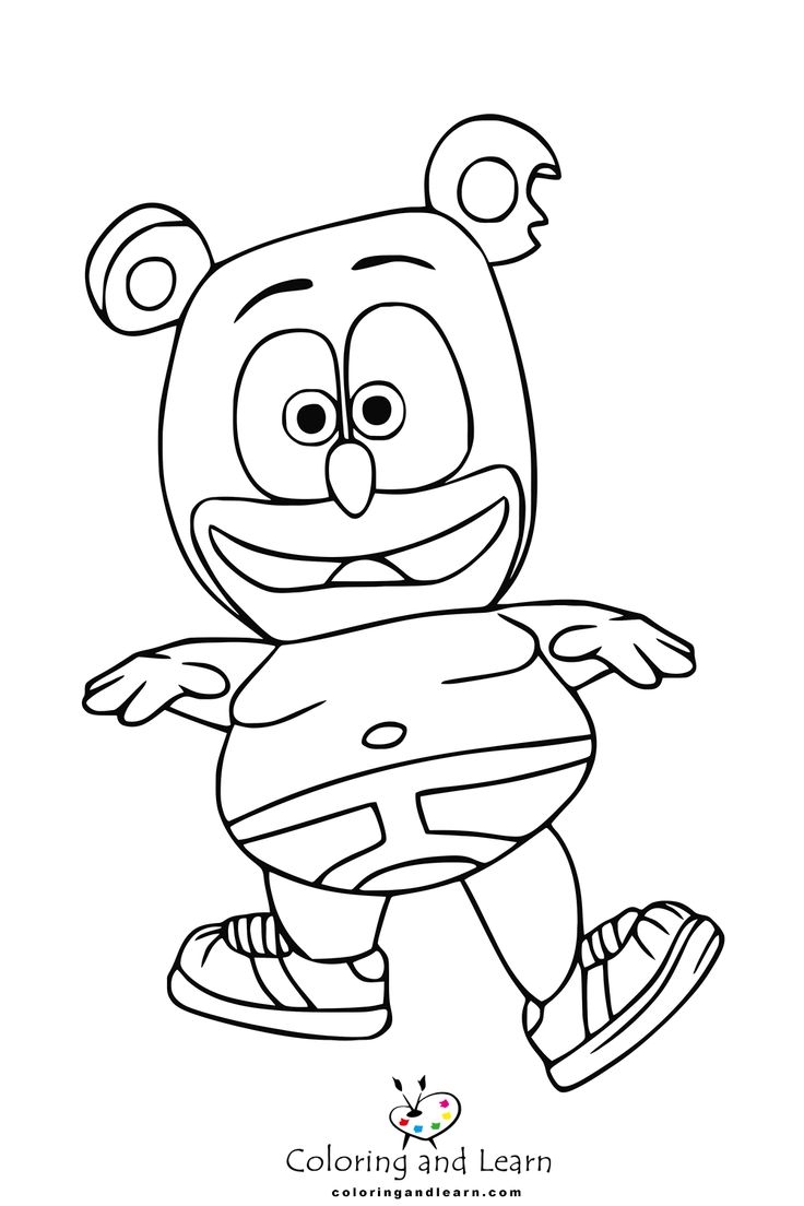 Gummy Bear Coloring Pages Coloringandlearn