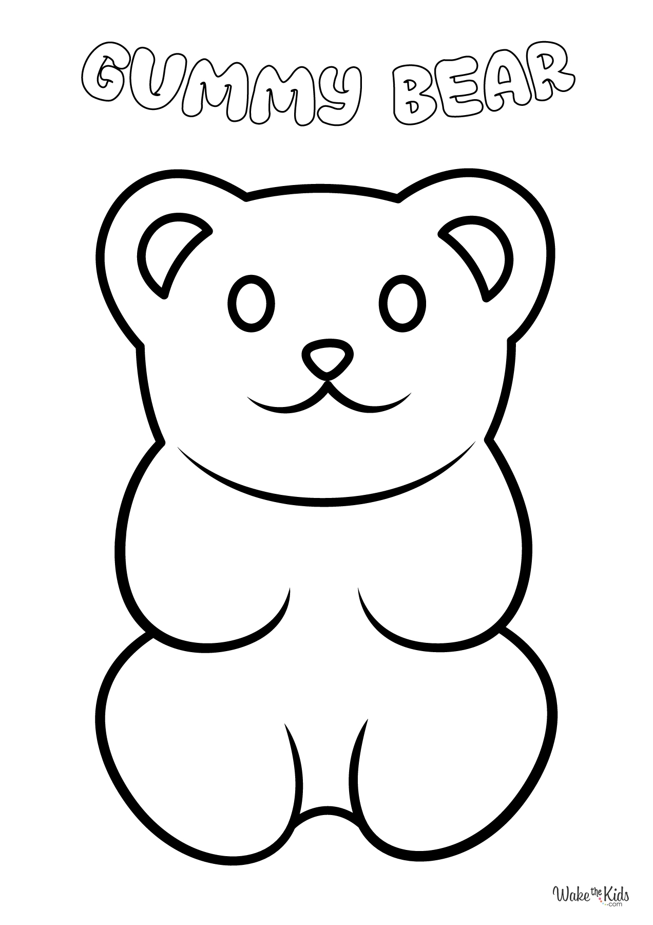 Gummy Bear Coloring Pages Free Printable PDFs WakeTheKids