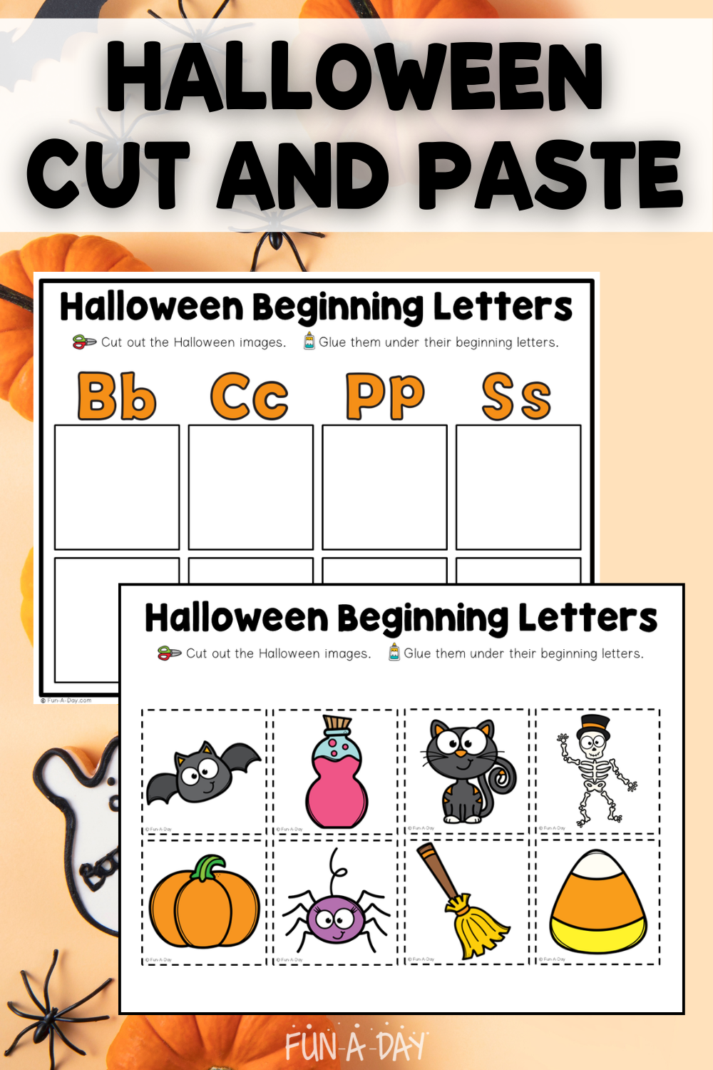 Halloween Cut And Paste Free Printable Fun A Day 