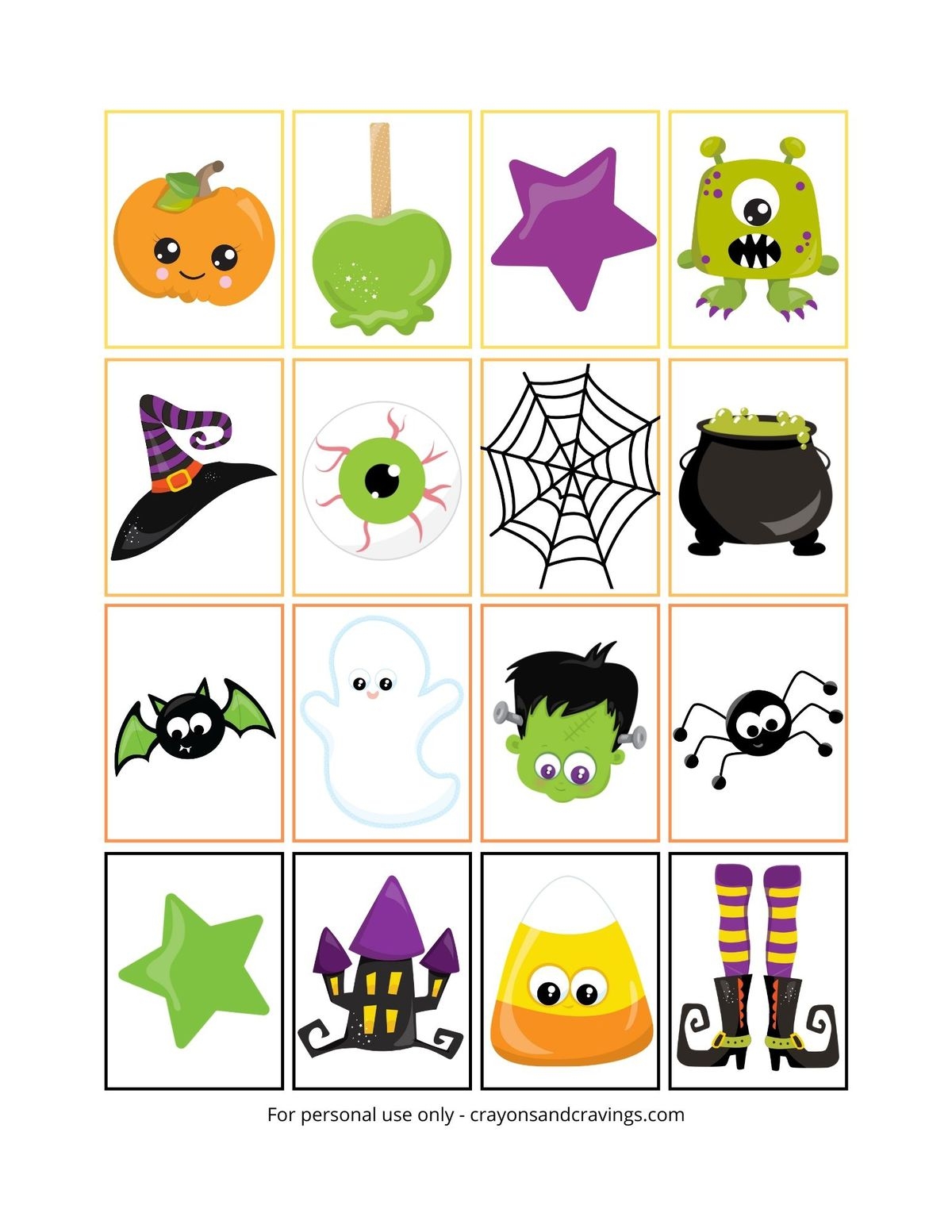 Halloween Memory Game Printable Free Printable For Kids
