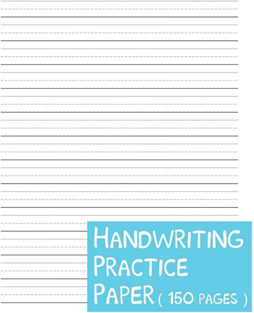 Handwriting Practice Paper For Students Learning To Write Letters And Numbers Kindergarten 1st Grade 2nd Grade 3rd Grade 4th Grade 150 Blank Writing Pages Fiv Jack 9798793309431 Amazon Books Handwriting Practice Paper For Students Learning To Write Letters And Numbers Kindergarten 1st Grade 2nd Grade 3rd Grade 4th Grade 150 Blank Writing Pages Fiv Jack 9798793309431 Amazon Books