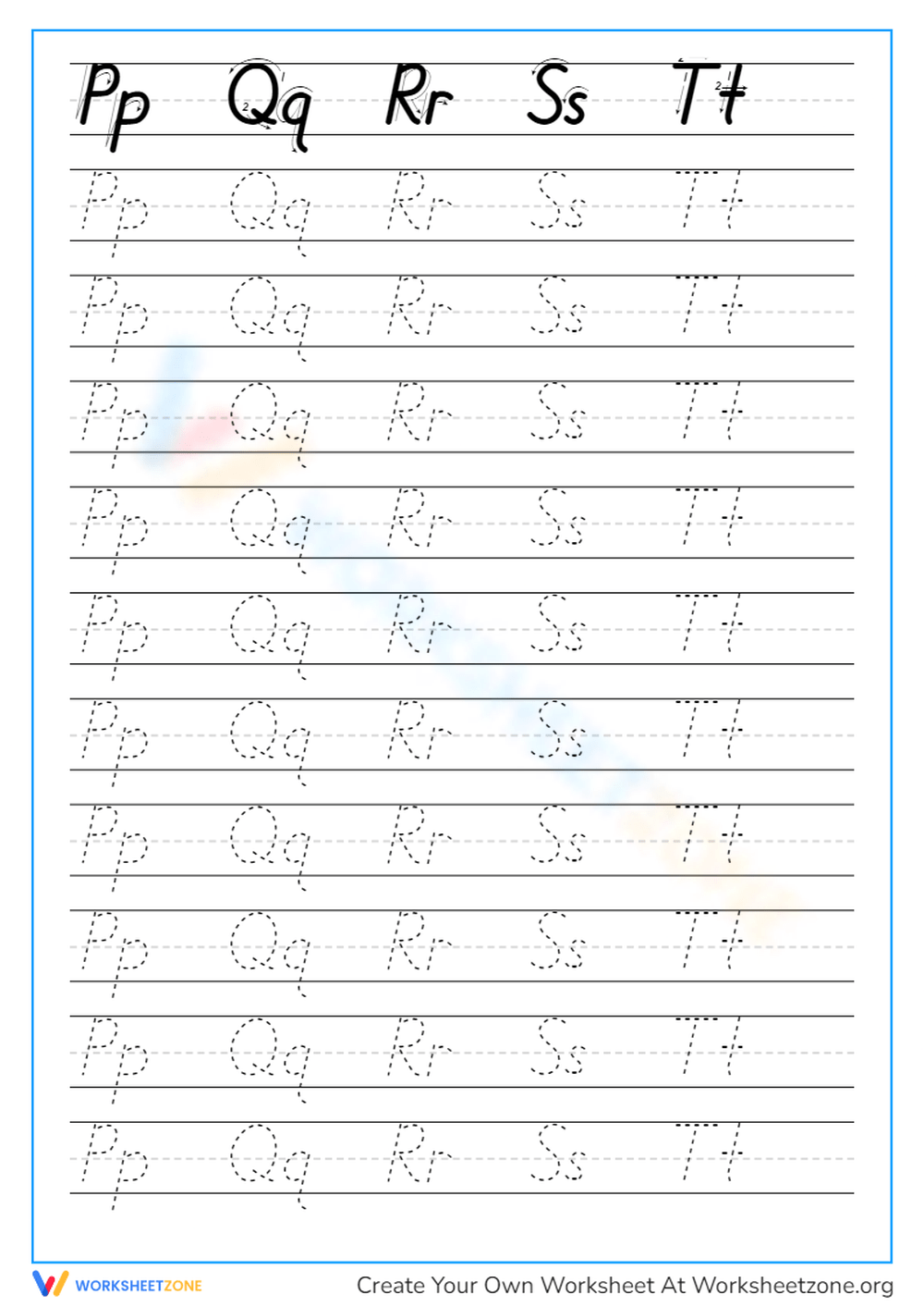 create your own handwriting sheets