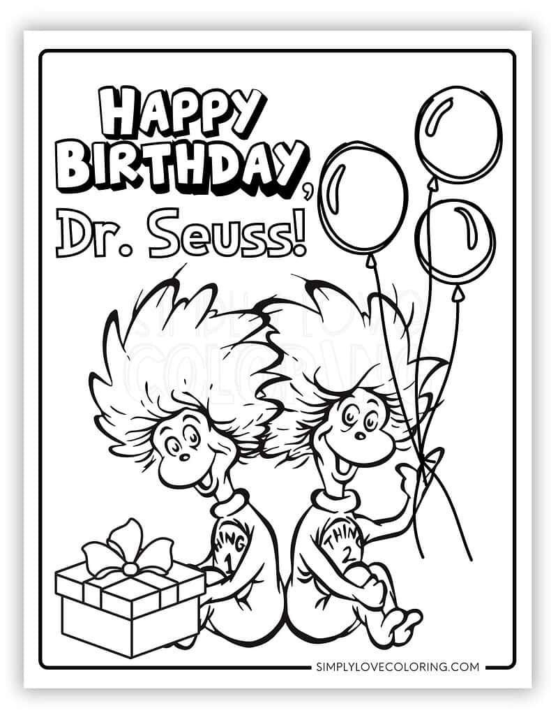 dr seuss coloring printables