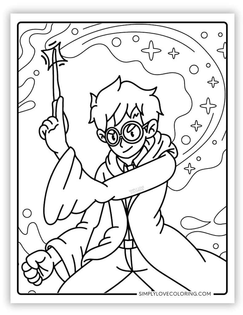Harry Potter Coloring Pages Free PDF Printables Simply Love Coloring