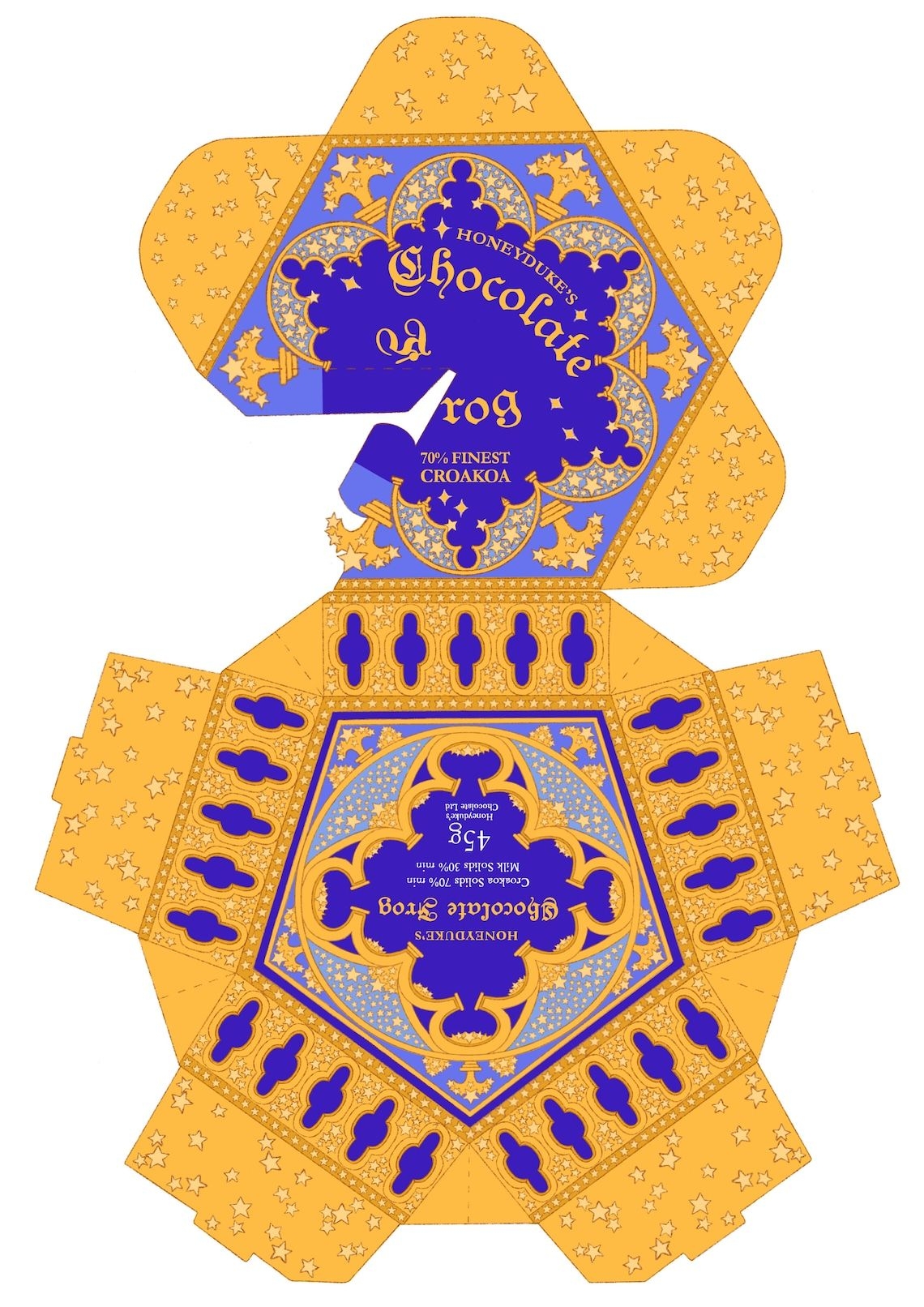 Harry Potter Style Chocolate Frog Box Template Free Trading ACA