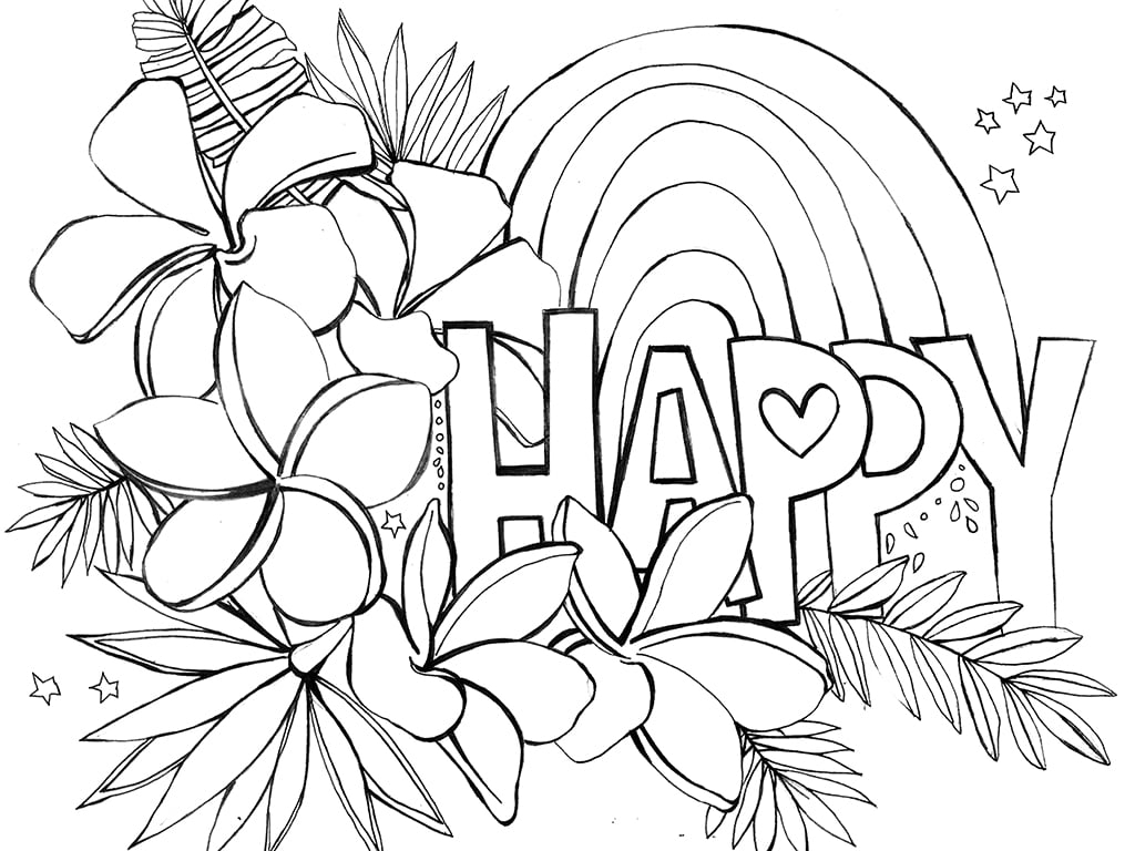 Hawai i Artists Share 38 Free Printable Coloring Sheets For Kids