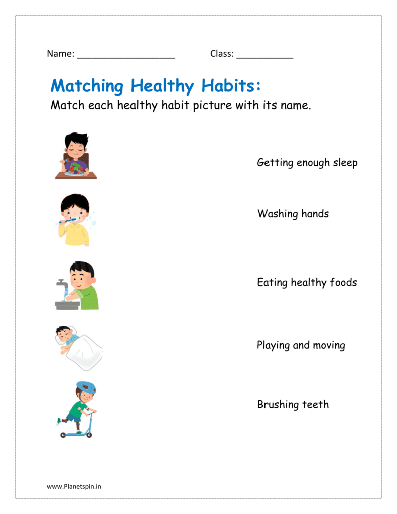 Healthy And Unhealthy Habits Worksheet For Grade 1 Planetspin in