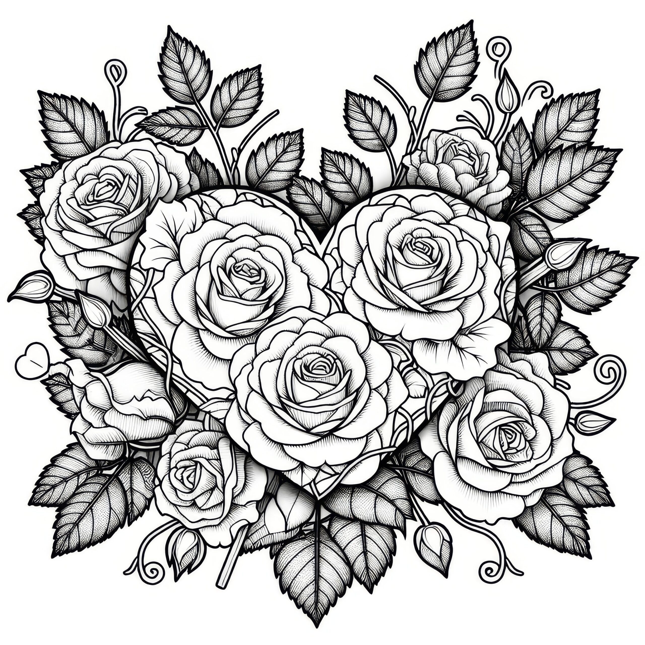 coloring pages roses printable coloring pages roses printable