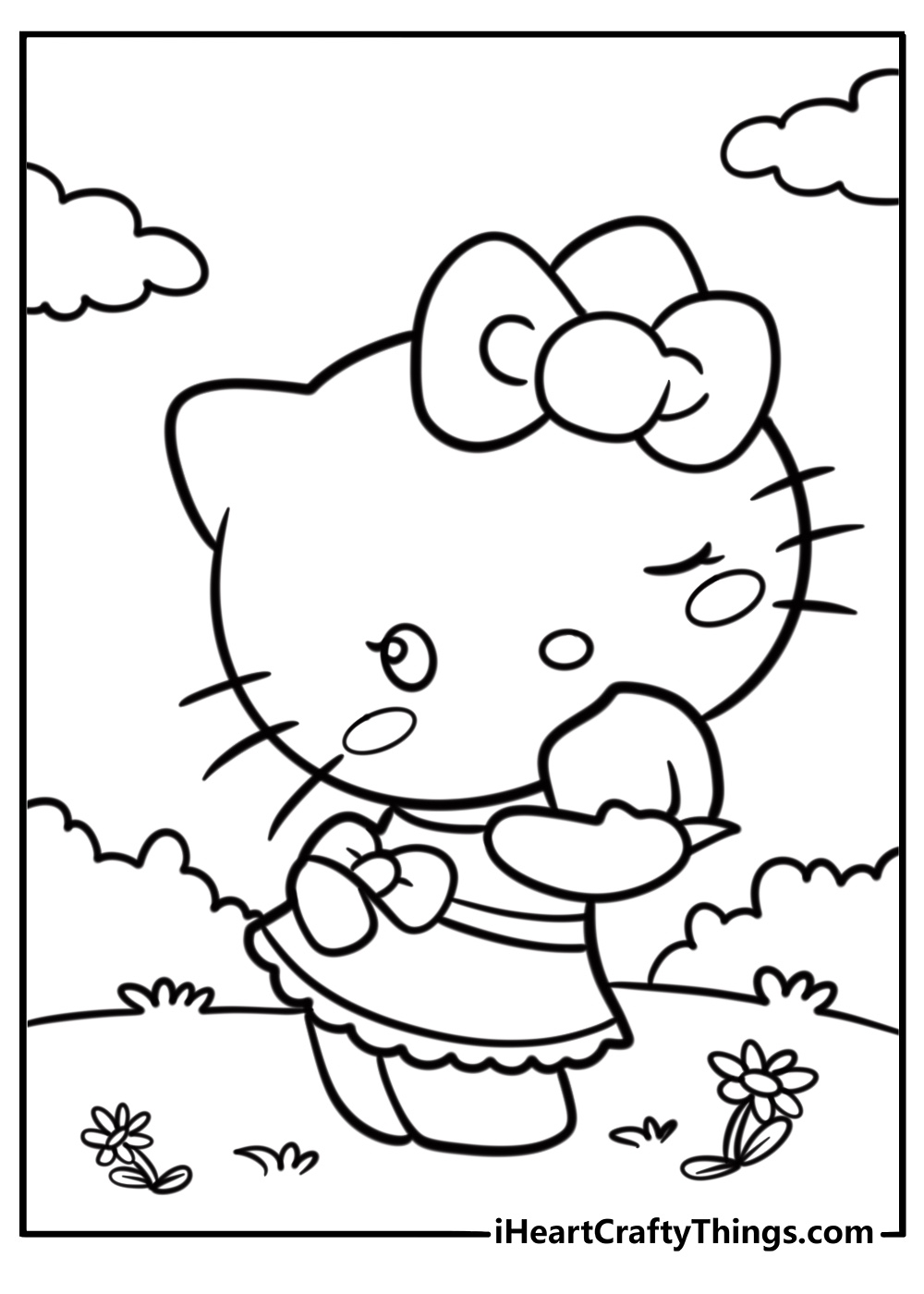 Hello Kitty Coloring Pages 70 Free PDF Printables For Kids