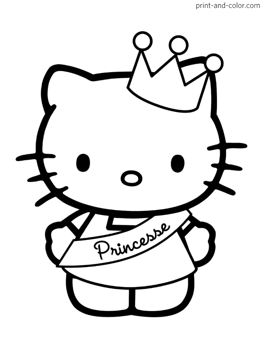 Hello Kitty Coloring Pages Print And Color
