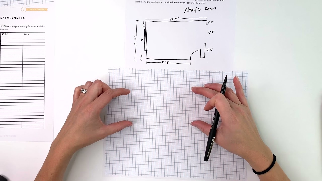How To Make A Floor Plan With Graph Paper YouTube How To Make A Floor Plan With Graph Paper YouTube