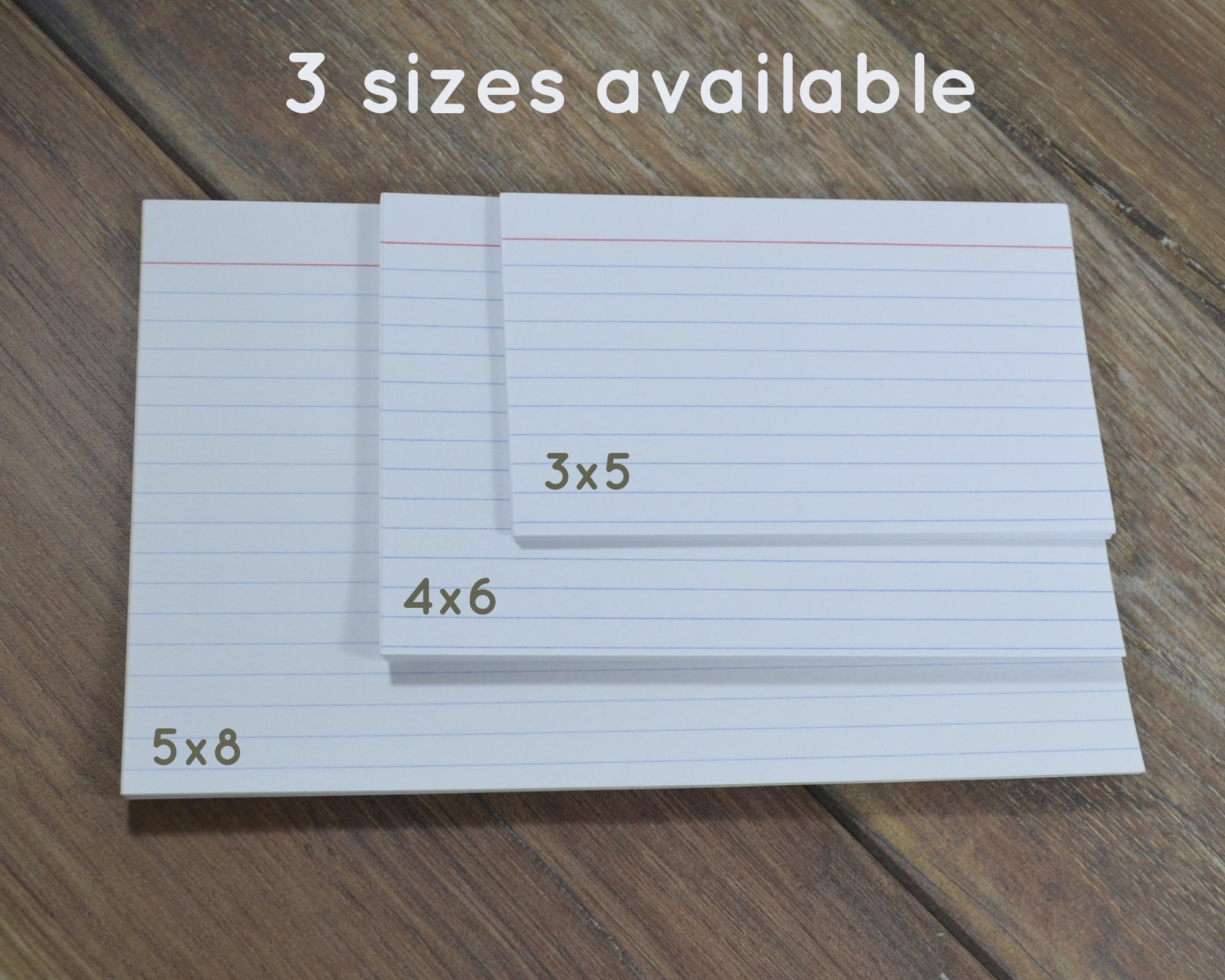Index Cards Blank And Lined Refills Punched Holes For Artbysunfire Card Binders Etsy