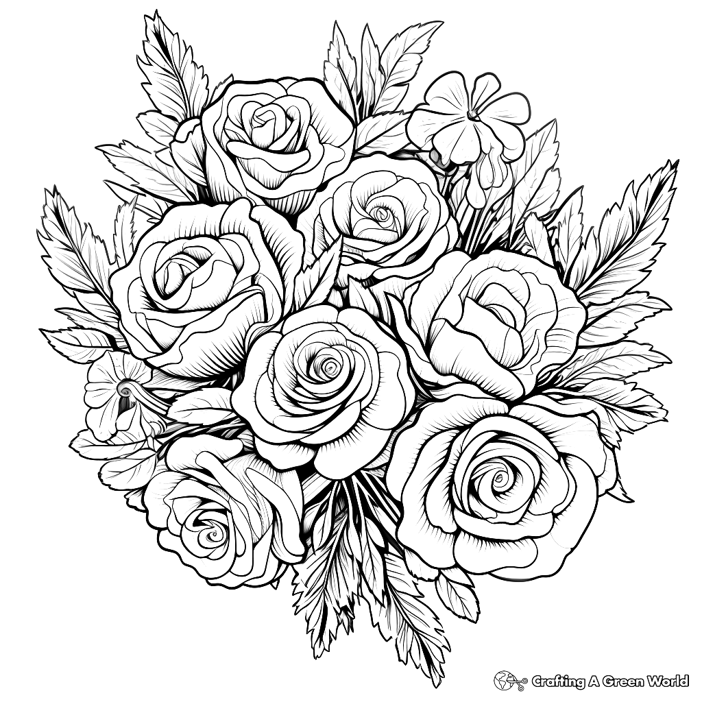 Intricate Floral Coloring Pages Free Printable 