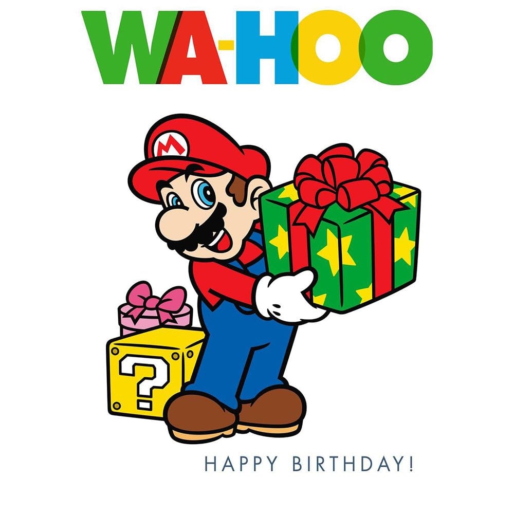 Invitation Template Birthday Card Template Printable Nintendo Gift Card Mario Funny Card Birthday Card Greeting Card 