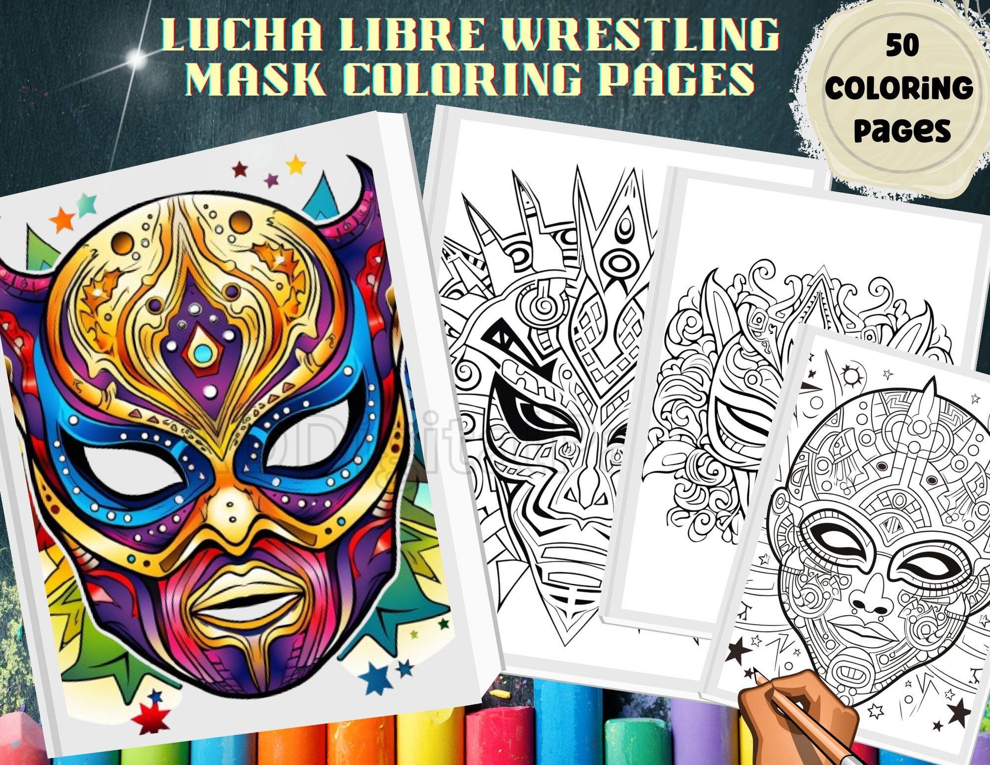 Jey Uso Coloring Etsy