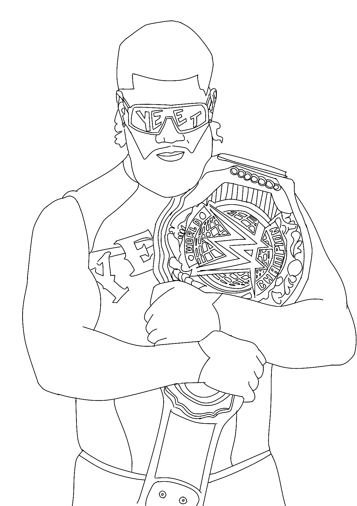 Jey Uso Coloring Pages Free Printables 