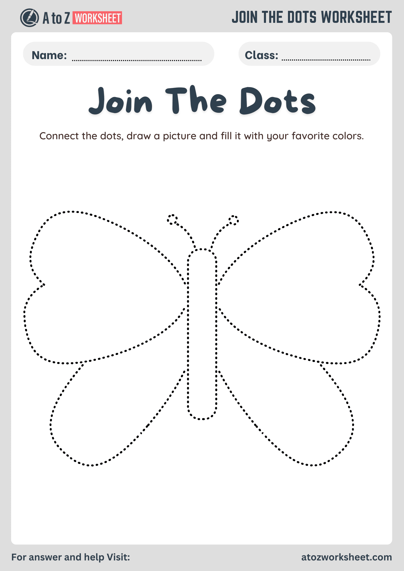 Join The Dots Worksheets For Kids A To Z Worksheet Join The Dots Worksheets For Kids A To Z Worksheet