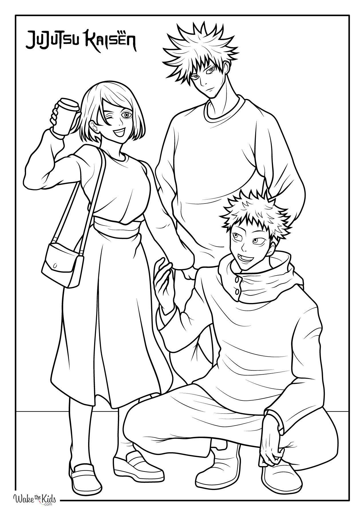 Jujutsu Kaisen Coloring Pages Free Printable PDFs WakeTheKids