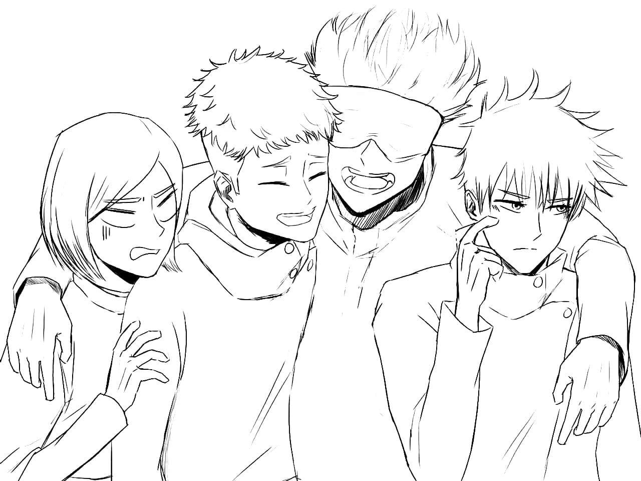 Jujutsu Kaisen Coloring Pages Printable Coloring Pages