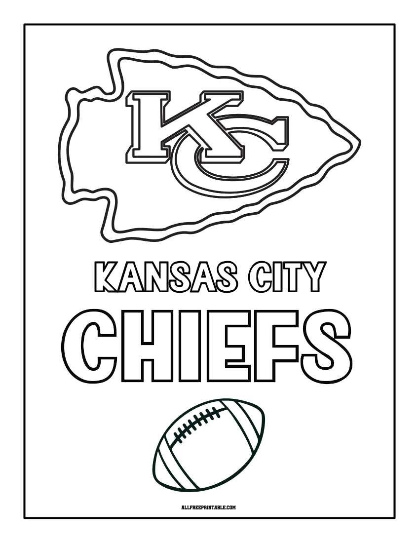 kc chiefs coloring pages