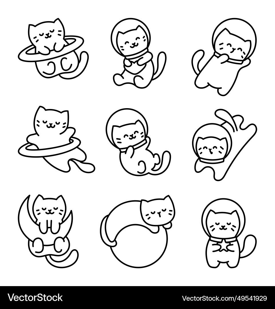 cat coloring pages cute