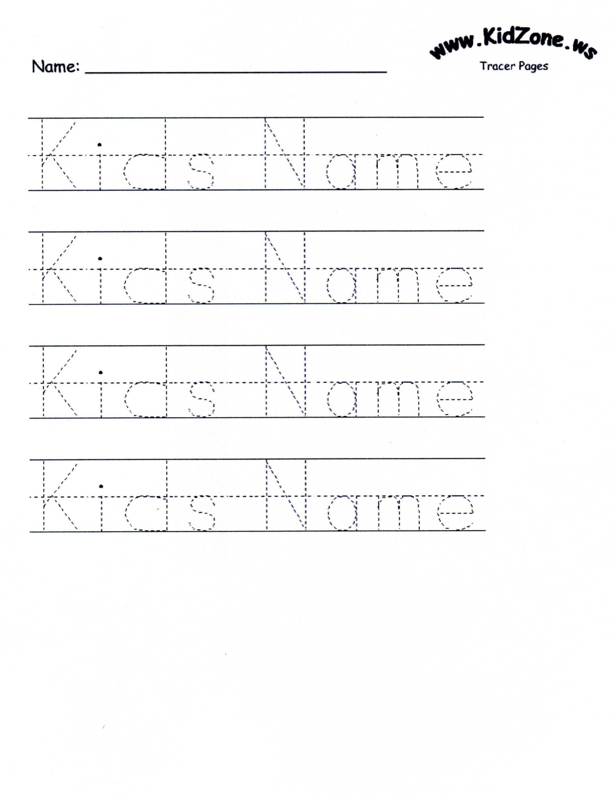name tracing templates