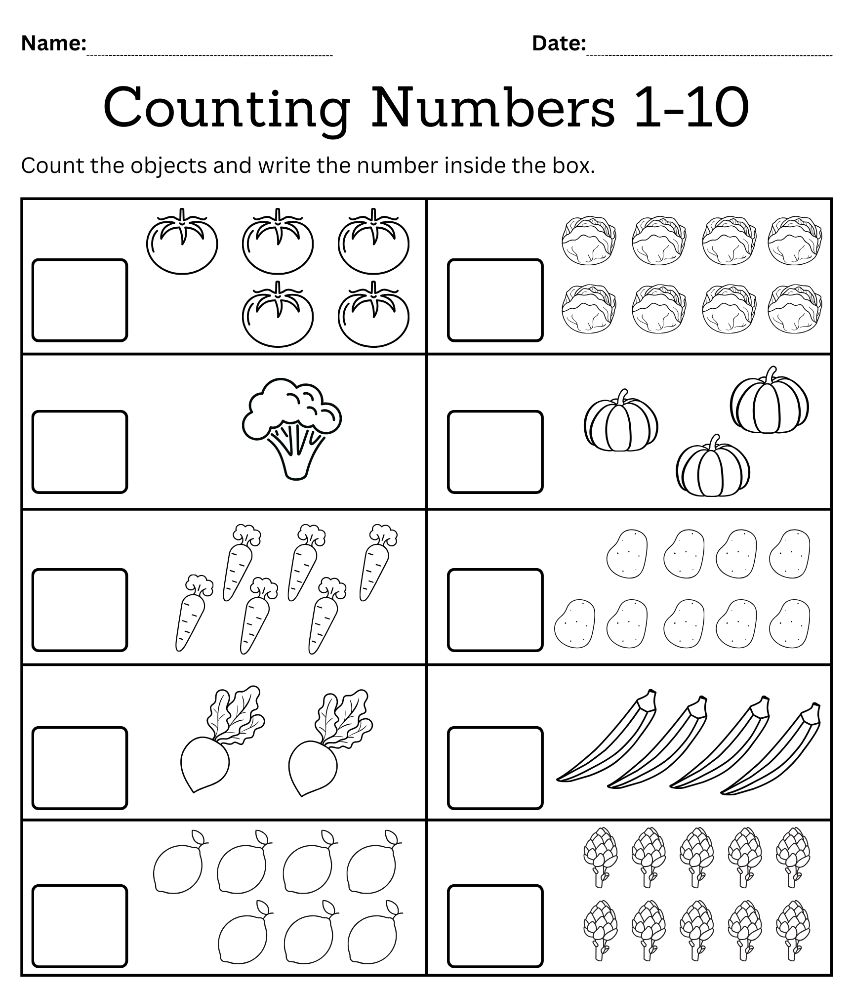 numbers 1-10 worksheets numbers 1-10 worksheets
