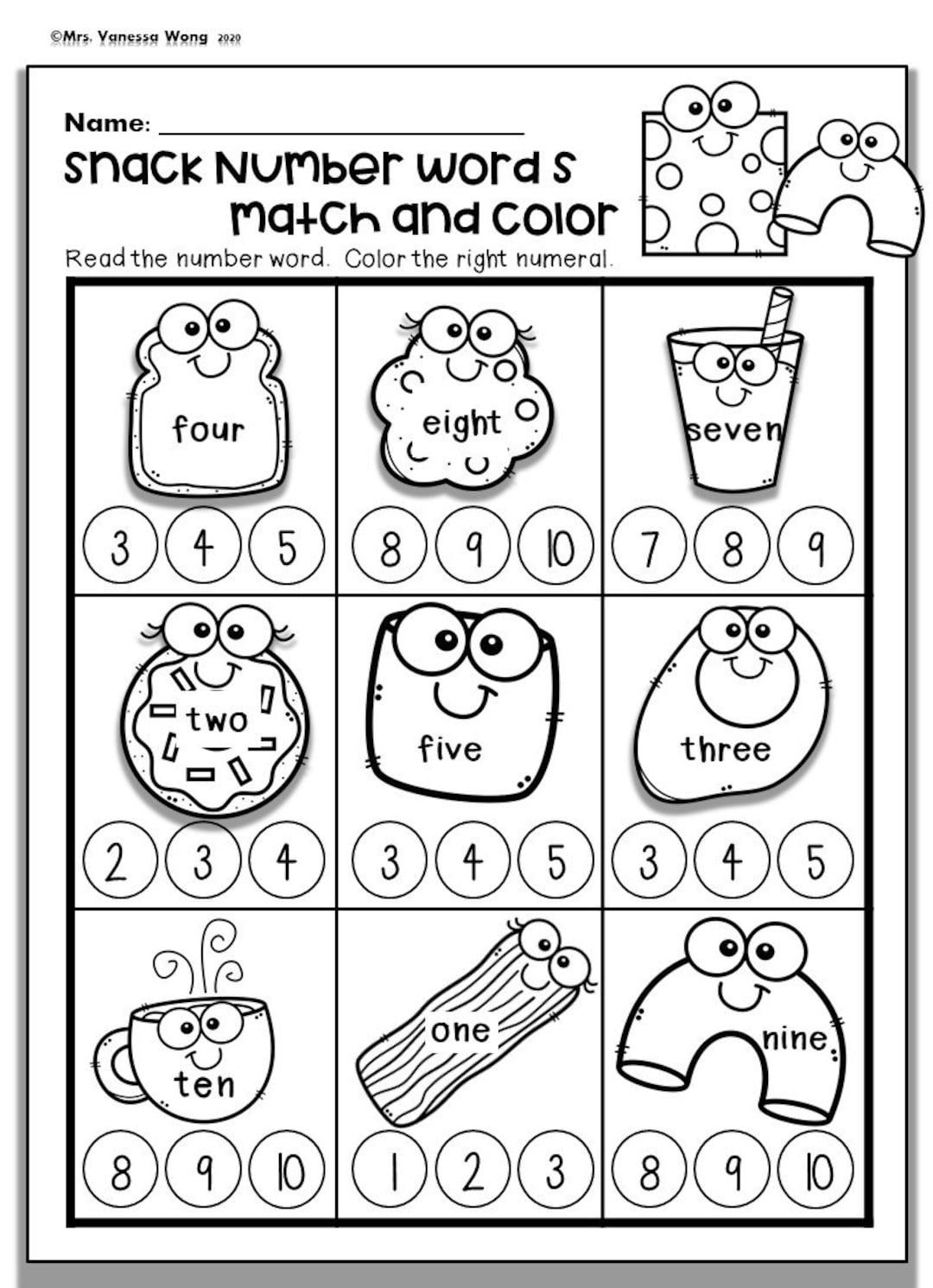 Kindergarten Math Worksheets Numbers 1 10 Number Words PDF Etsy Finland Kindergarten Math Worksheets Numbers 1 10 Number Words PDF Etsy Finland