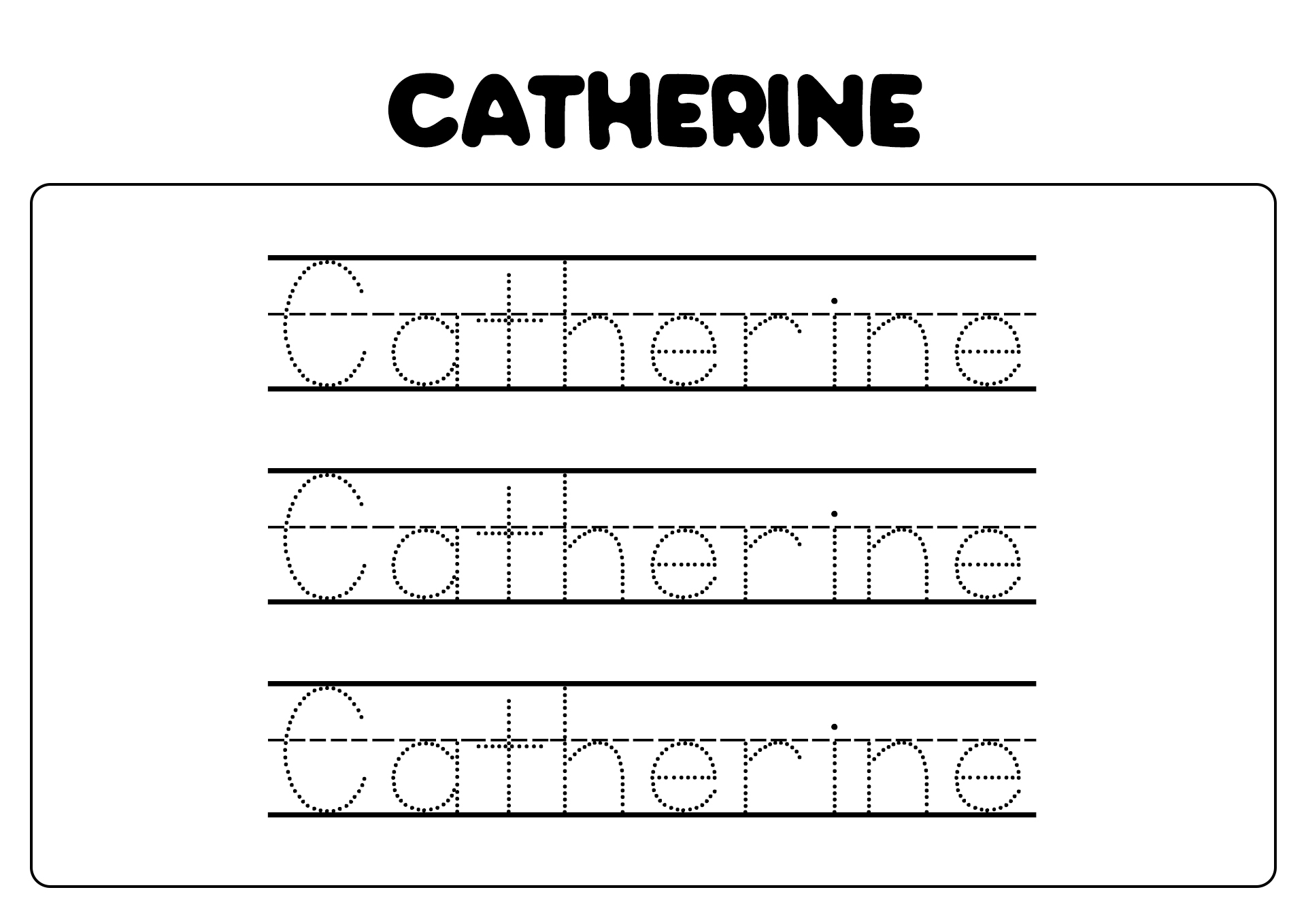 tracing name worksheets free