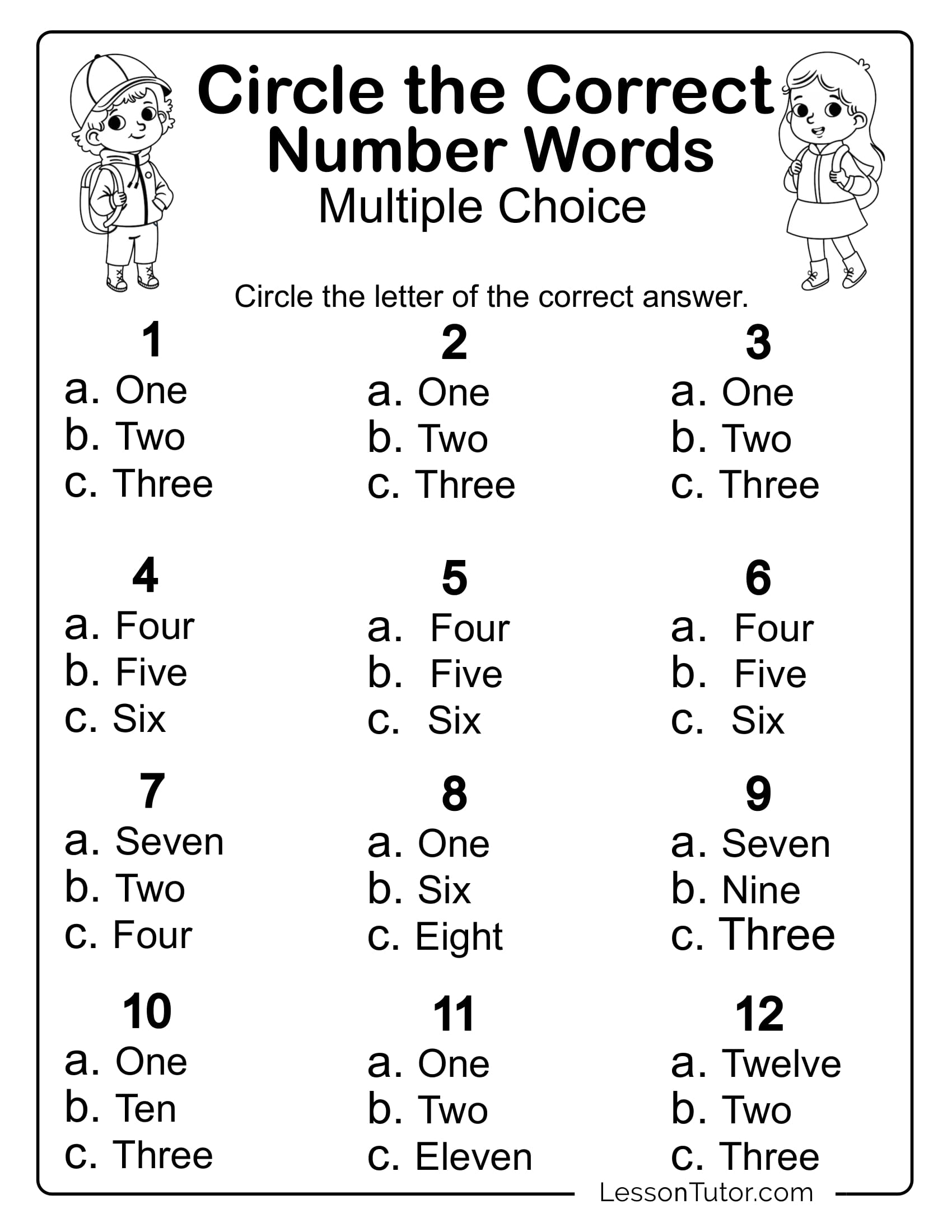 Kindergarten Numbers In Words 1 30 Worksheets Free Coloring Pages PDF Printables And Worksheets Lesson Tutor