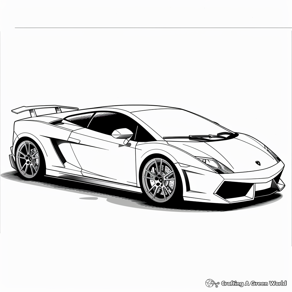 Lamborghini Coloring Pages Free Printable 