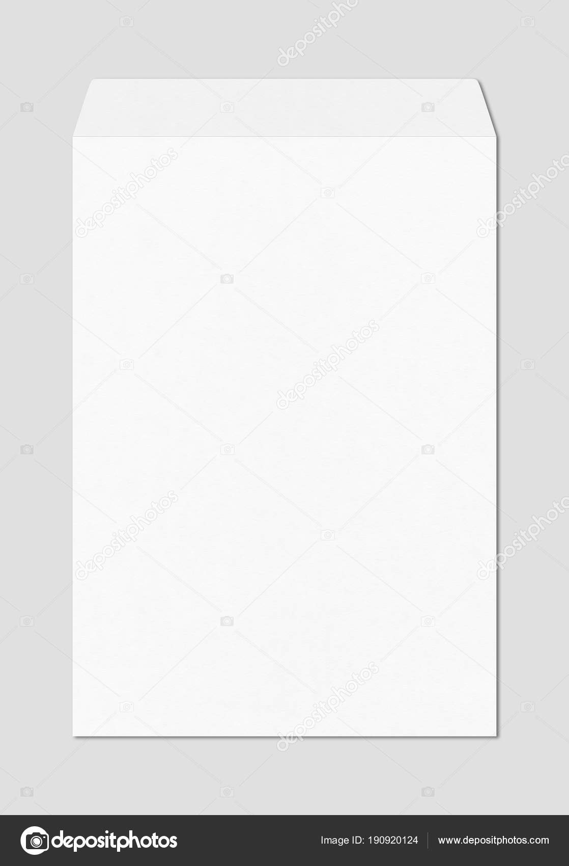 Large A4 White Enveloppe Mockup Template Stock Photo Daboost 190920124